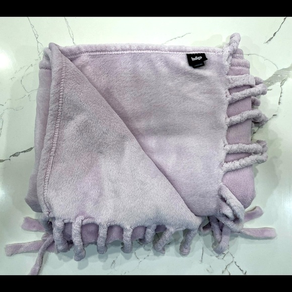 Pale Purple/Pink Blanket /Throw - Picture 4 of 6